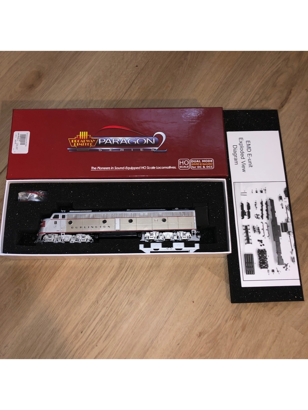 BROADWAY LIMITED PARAGON EMD E8A DCC SOUND CB&Q 9965 TRAIN LOCOMOTIVE NEW IN BOX